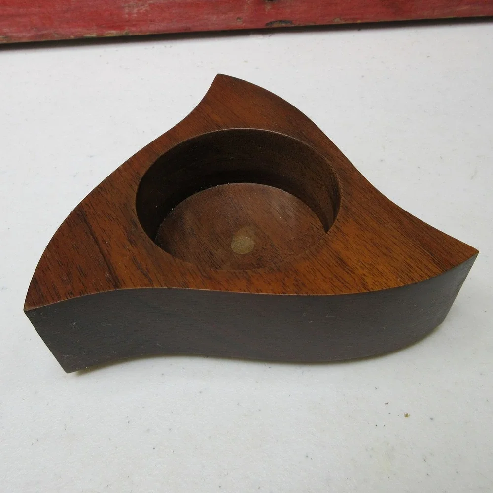 Mark J. Ostrom Handcrafted Modernist Wood Trinket Box with Lid Lindstrom MN